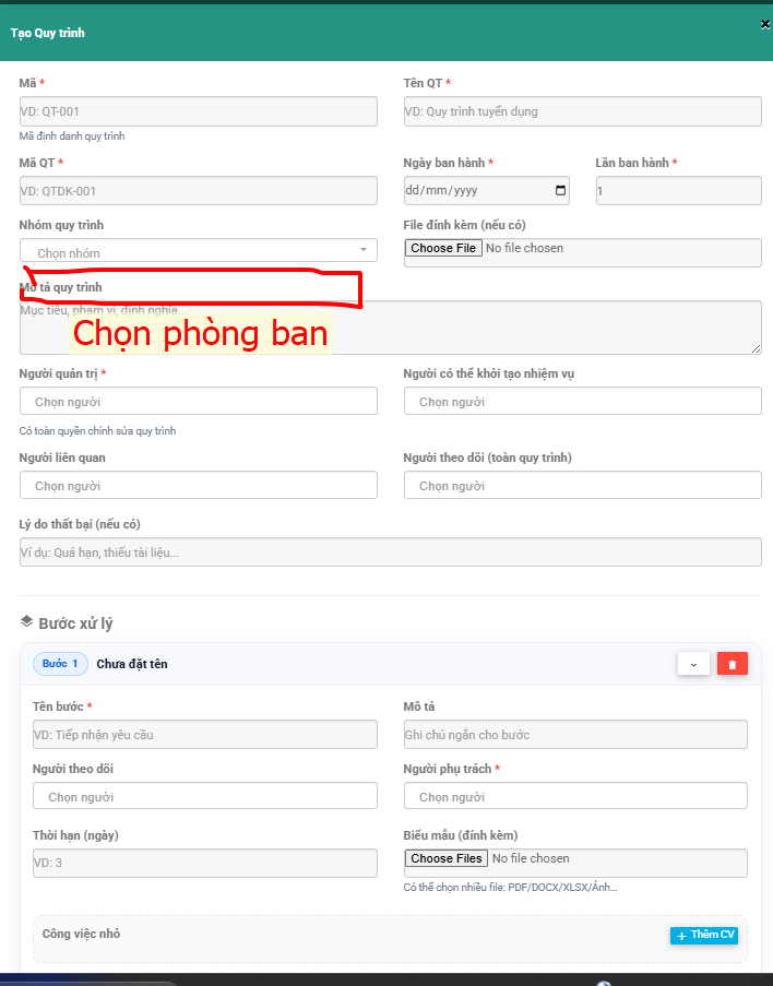 Nhân viên Kho